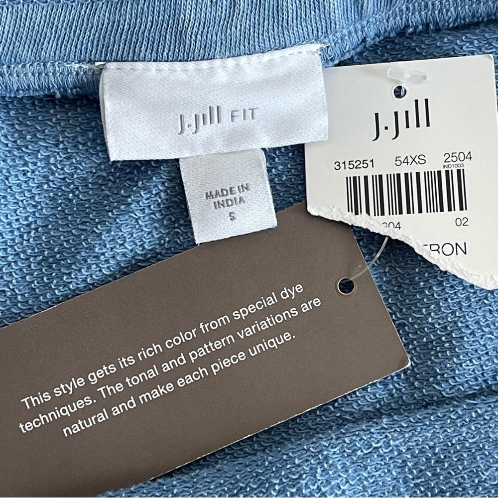 J. Jill Fit Terry Garment-Dyed Cargo Skirt Blue Size S - Picture 5 of 9